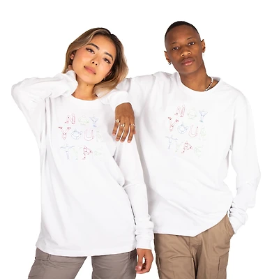 Not Your Type : Everybody Long Sleeve T-Shirt-white