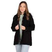 Noisy May : NMFlanny L/S Long Shacket BG Noos