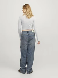 JJXX : Feline Long Sleeve Rib Tee