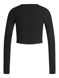 JJXX : Feline Long Sleeve Rib Tee