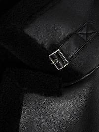 JJXX : Aviator Shearling Jacket