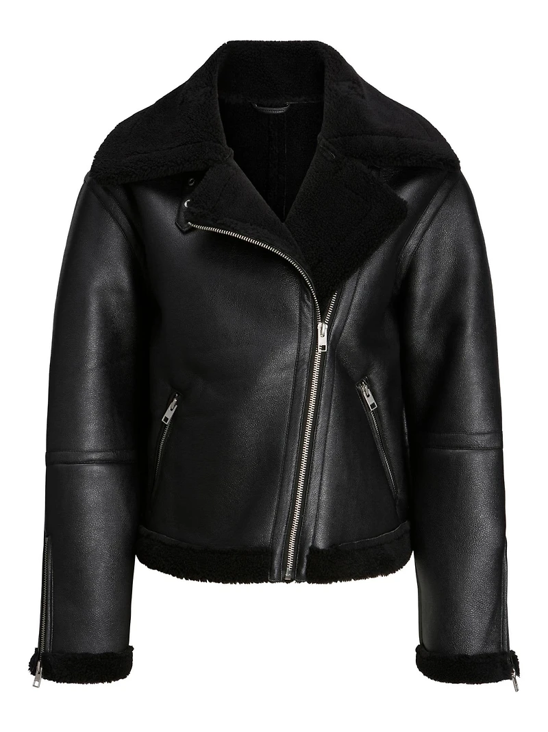 JJXX : Aviator Shearling Jacket
