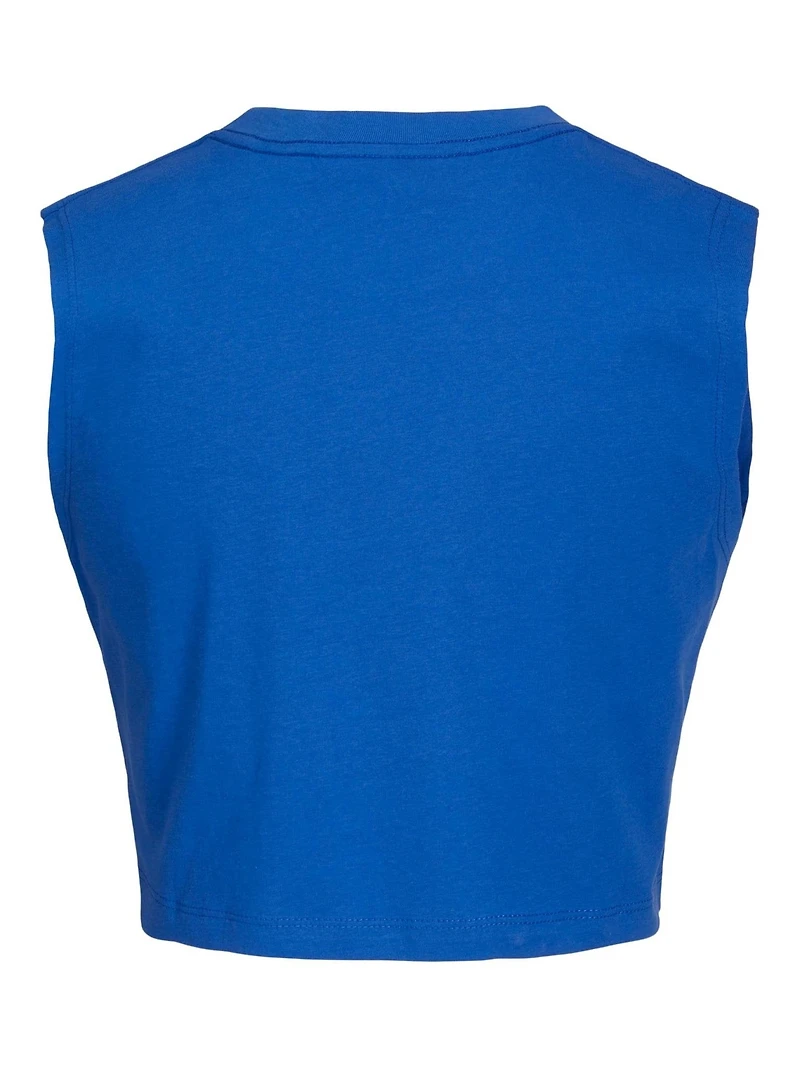 JJXX : Slim Sleeveless Crop Tee - Blue