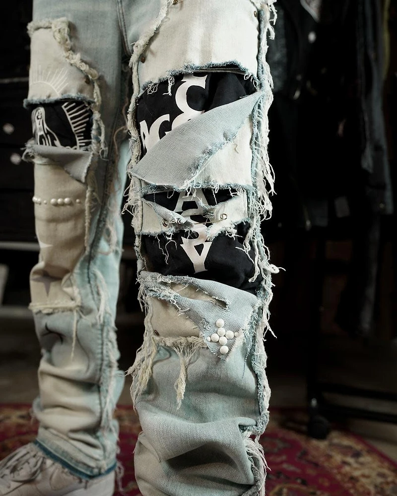 Lifted Anchors : Rem Quilted Carpenter Denim