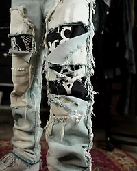 Lifted Anchors : Rem Quilted Carpenter Denim