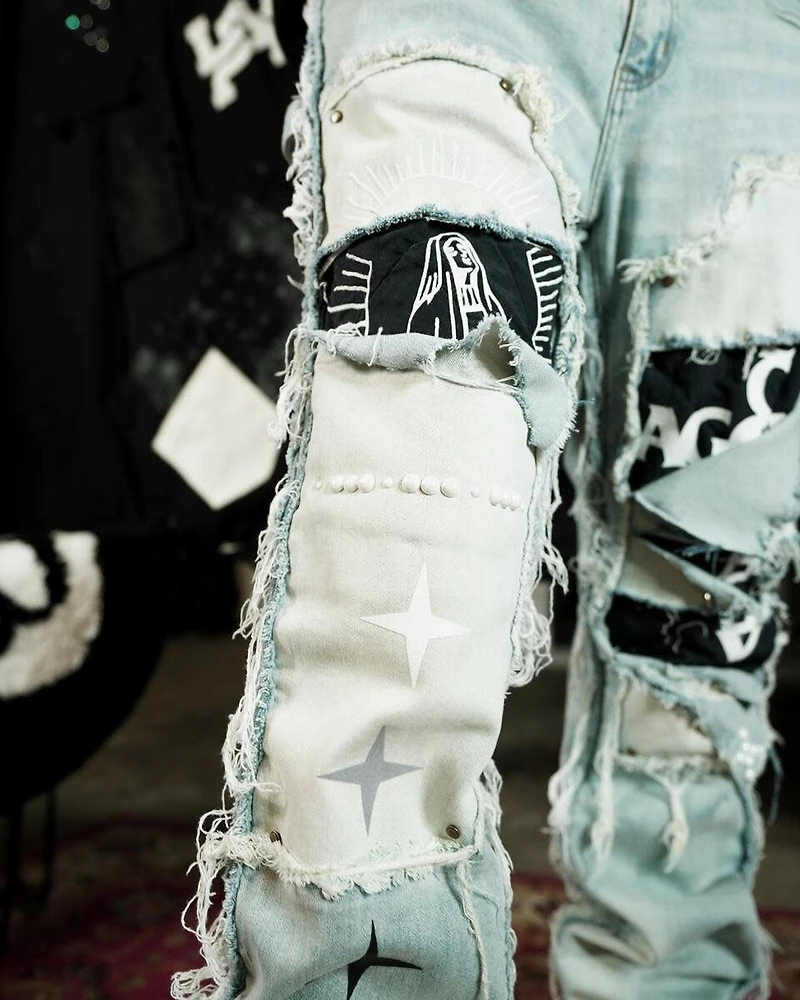 Lifted Anchors : Rem Quilted Carpenter Denim