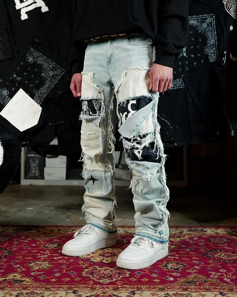 Lifted Anchors : Rem Quilted Carpenter Denim