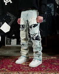 Lifted Anchors : Rem Quilted Carpenter Denim