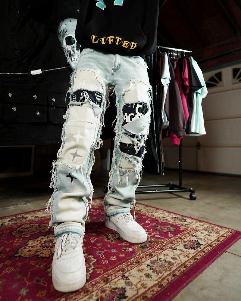 Lifted Anchors : Rem Quilted Carpenter Denim