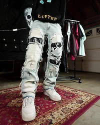 Lifted Anchors : Rem Quilted Carpenter Denim