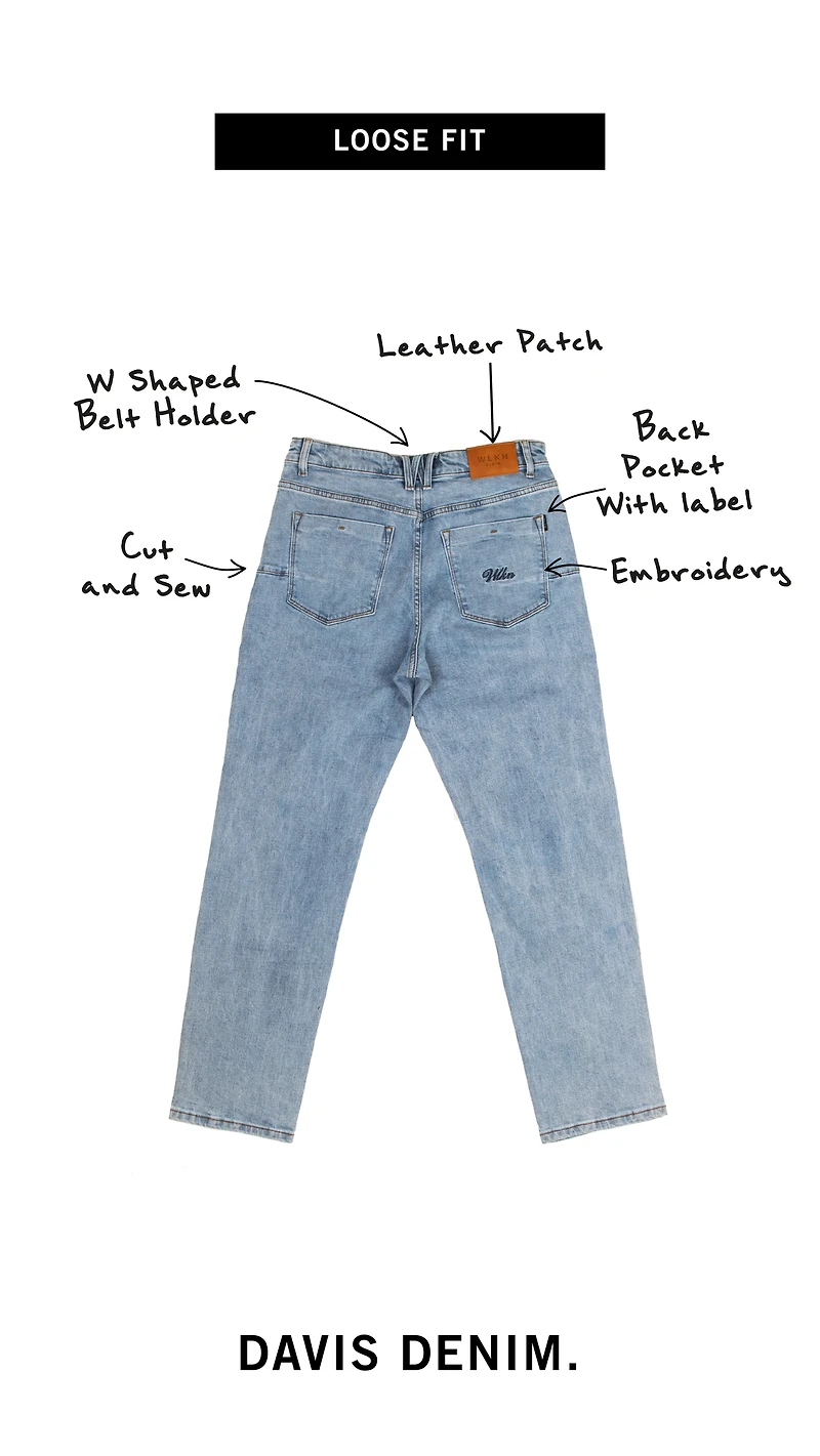 WLKN: Davis Loose Fit Denim Pants