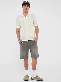 Guess : Eyelet Embroidery S/S Camp Shirt