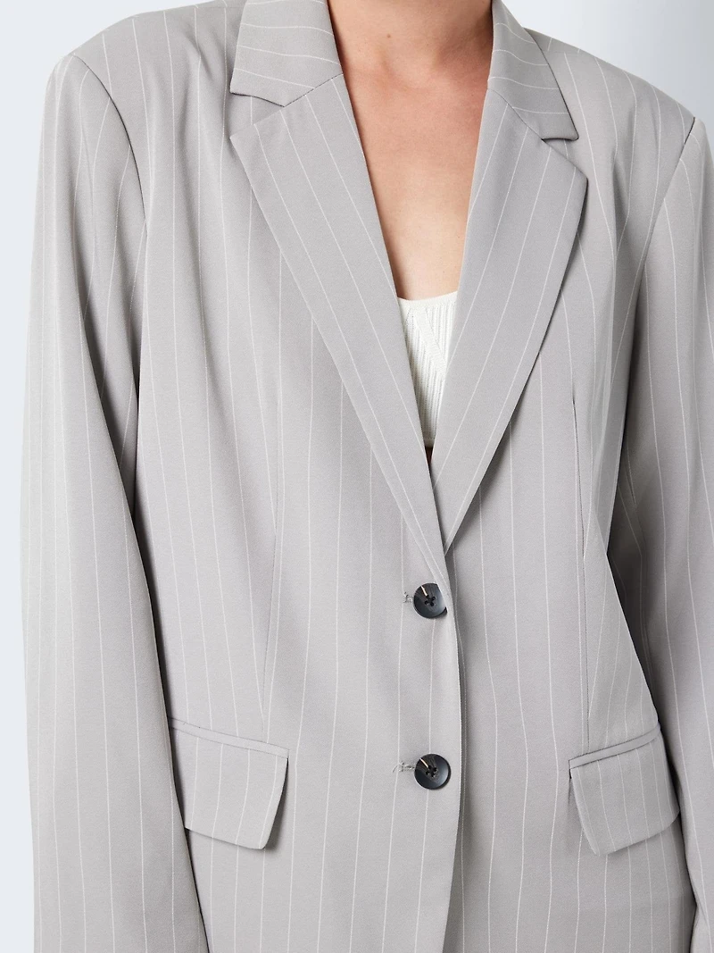 Noisy May : L/S Oversize Pinstripes Blazer