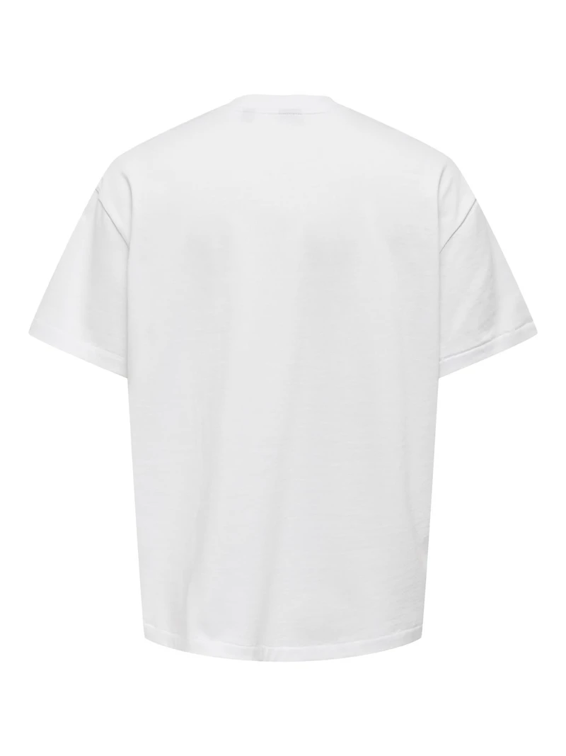 Only & Sons : Millenium Oversize S/S Tee - White