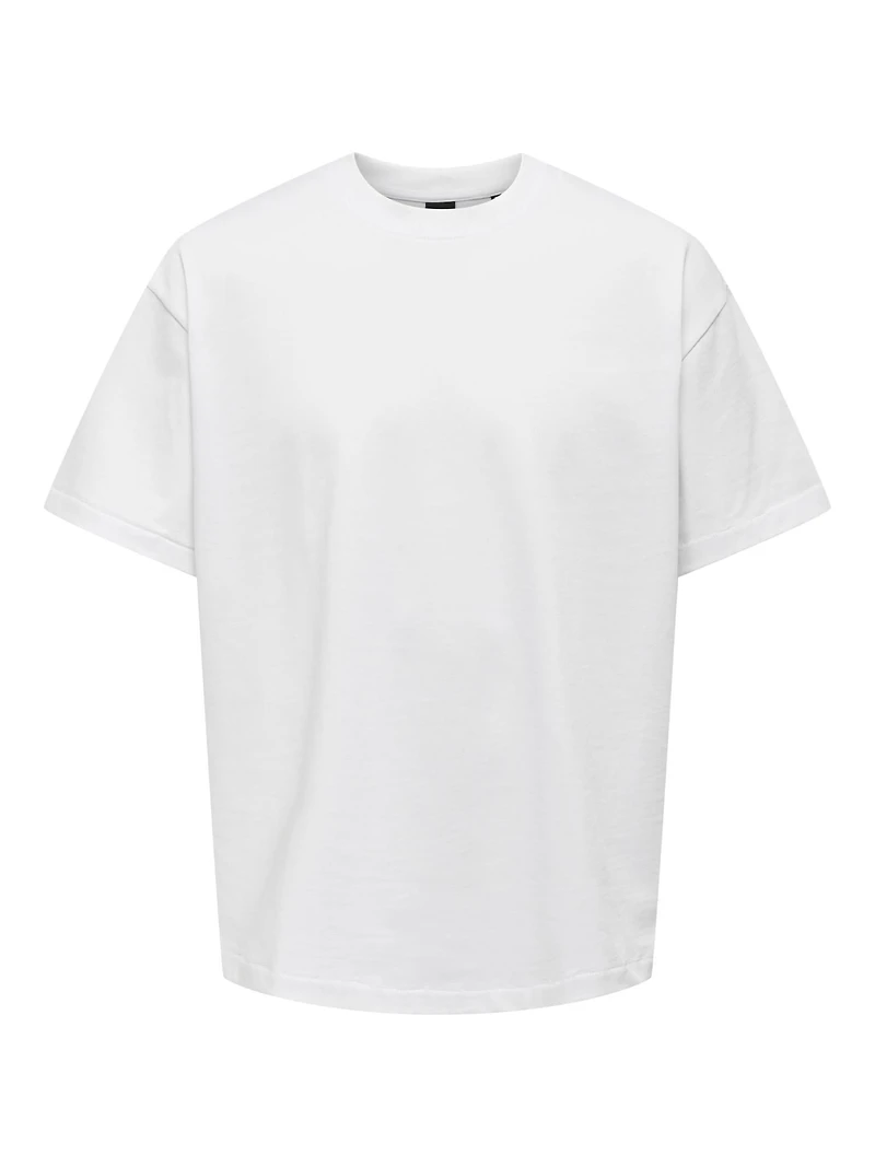Only & Sons : Millenium Oversize S/S Tee - White