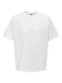 Only & Sons : Millenium Oversize S/S Tee - White