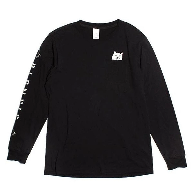 Rip N Dip : Lord Nermal L/S Pocket Tee - Black