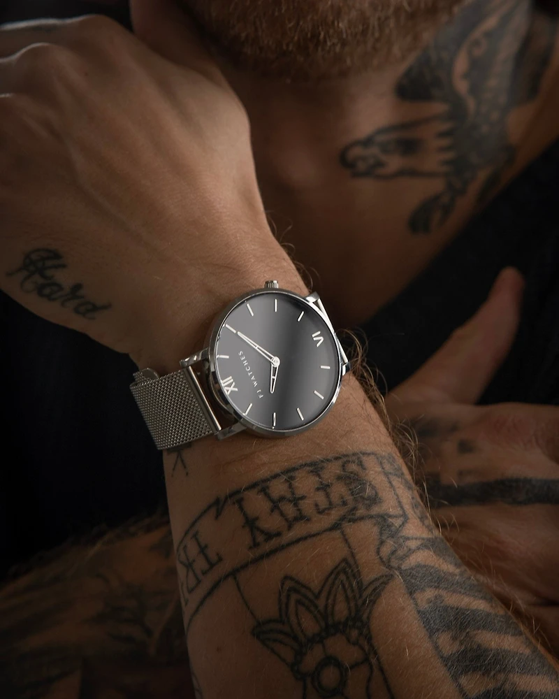 Five Jwlry : Silver Moon Silver Watch