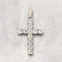 Deluxe Drip : Solitaire Cross Necklace