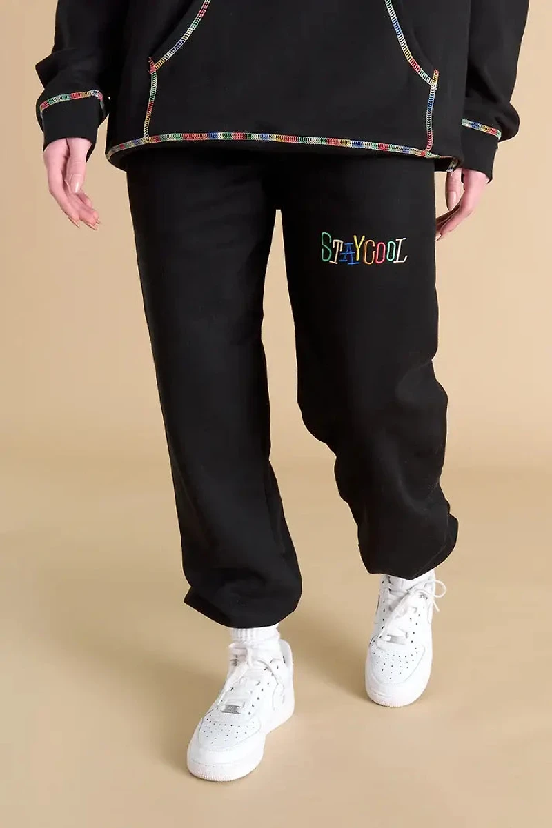 Stay Cool NYC : Tribal Chainstitch Sweatpants