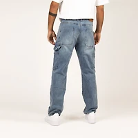 WLKN : Carpenter Loose Fit Denim Pants, BL