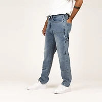 WLKN : Carpenter Loose Fit Denim Pants, BL