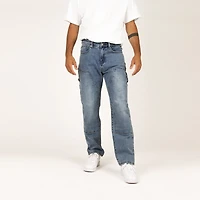 WLKN : Carpenter Loose Fit Denim Pants, BL