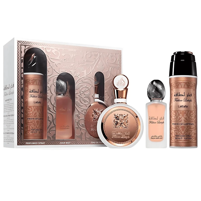 Lattafa Fakhar 3 Pcs Gift Set for Women