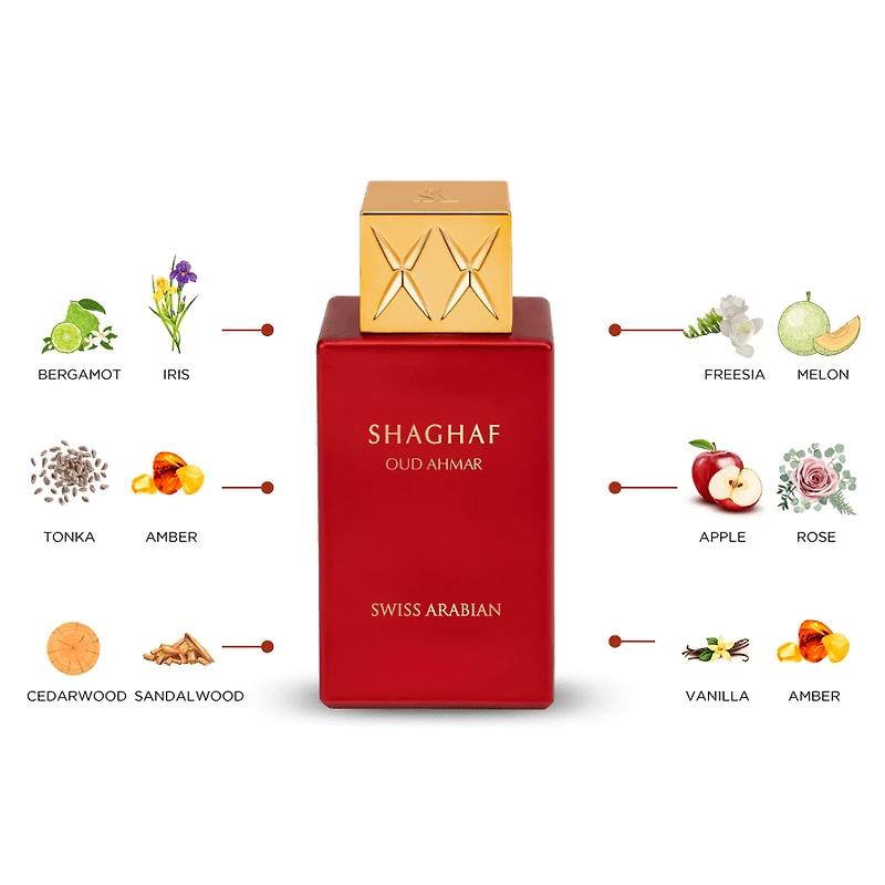 Swiss Arabian Shaghaf Oud Ahmar
EDP 75ML Unisex