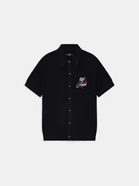 CLUB AMIRI CROCHET SHIRT - BLACK