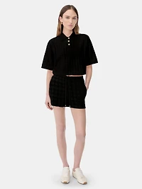 WOMEN - WOMEN'S MA QUAD TOWELING POLO Black