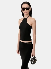 WOMEN - WOMEN'S HALTER TOP Black