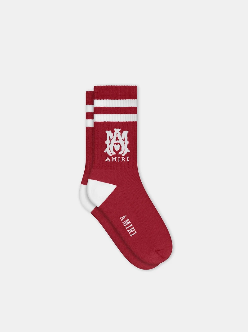 KIDS - KIDS' MA STRIPE SOCKS Varsity Red