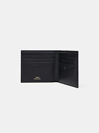 CROC EMBOSSED BIFOLD - BLACK
