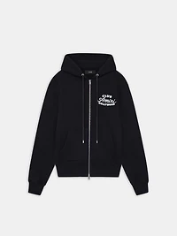 CLUB AMIRI ZIP HOODIE - BLACK