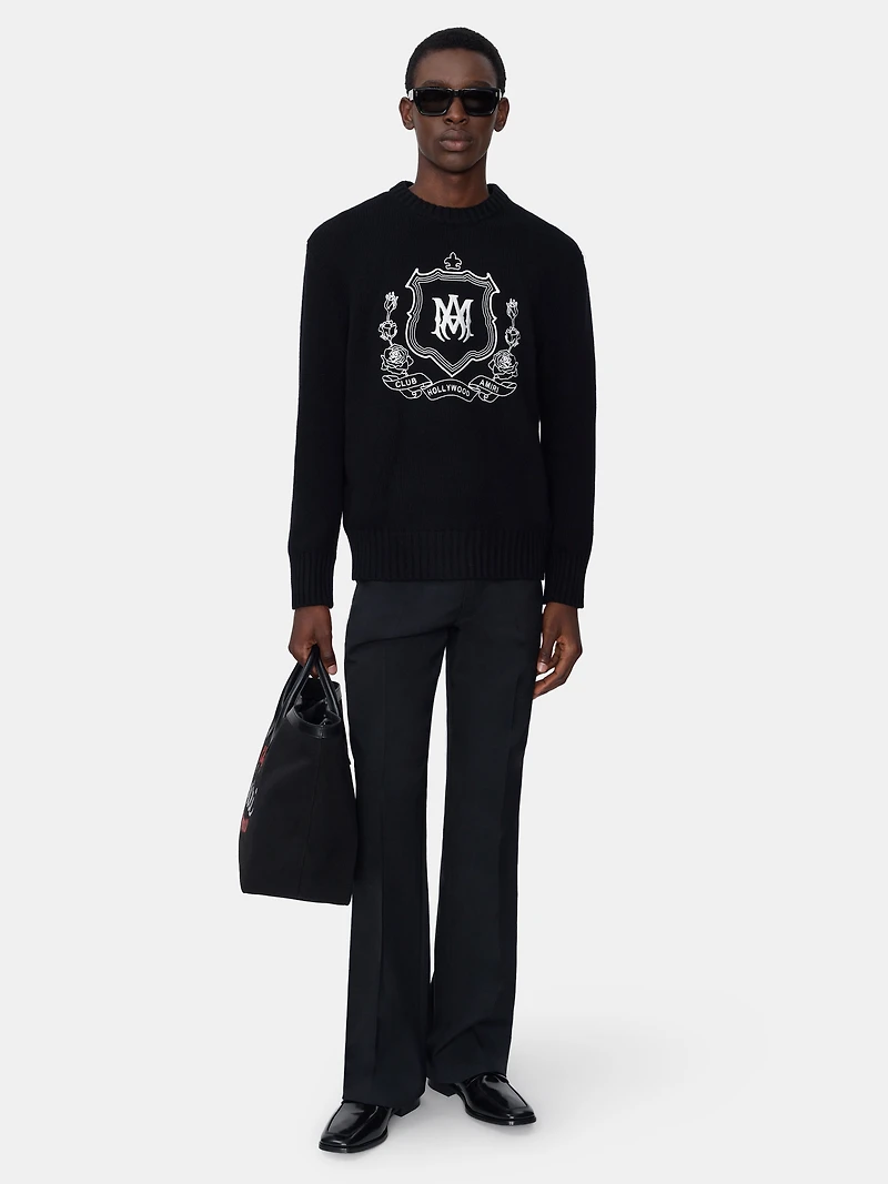 MA CREST CREW - BLACK