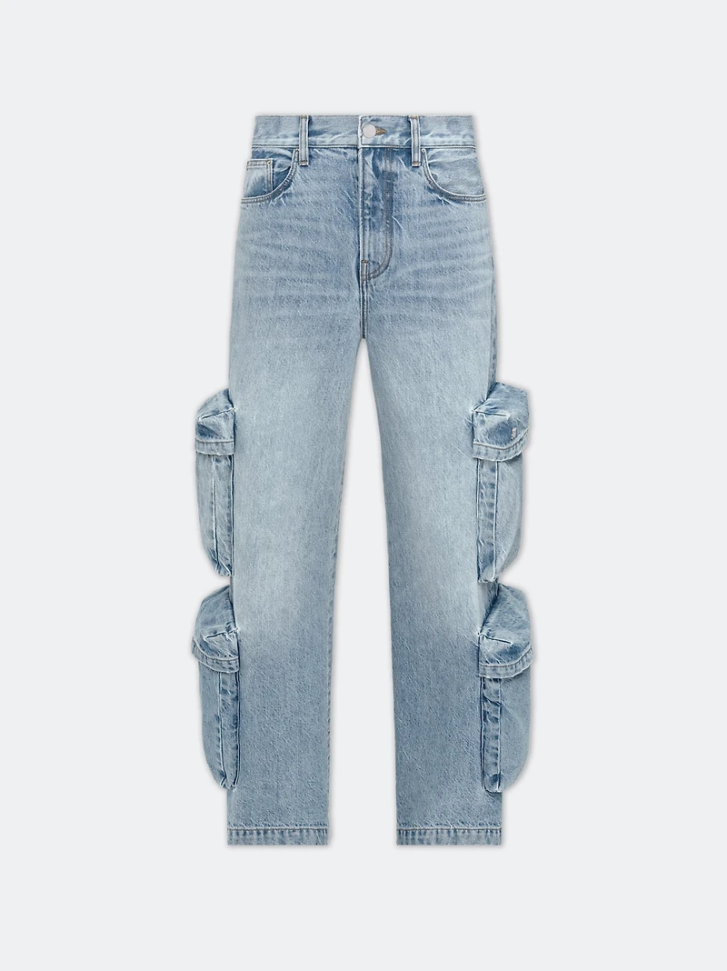 WOMEN - WOMEN'S BAGGY CARGO JEAN ANTIQUE INDIGO