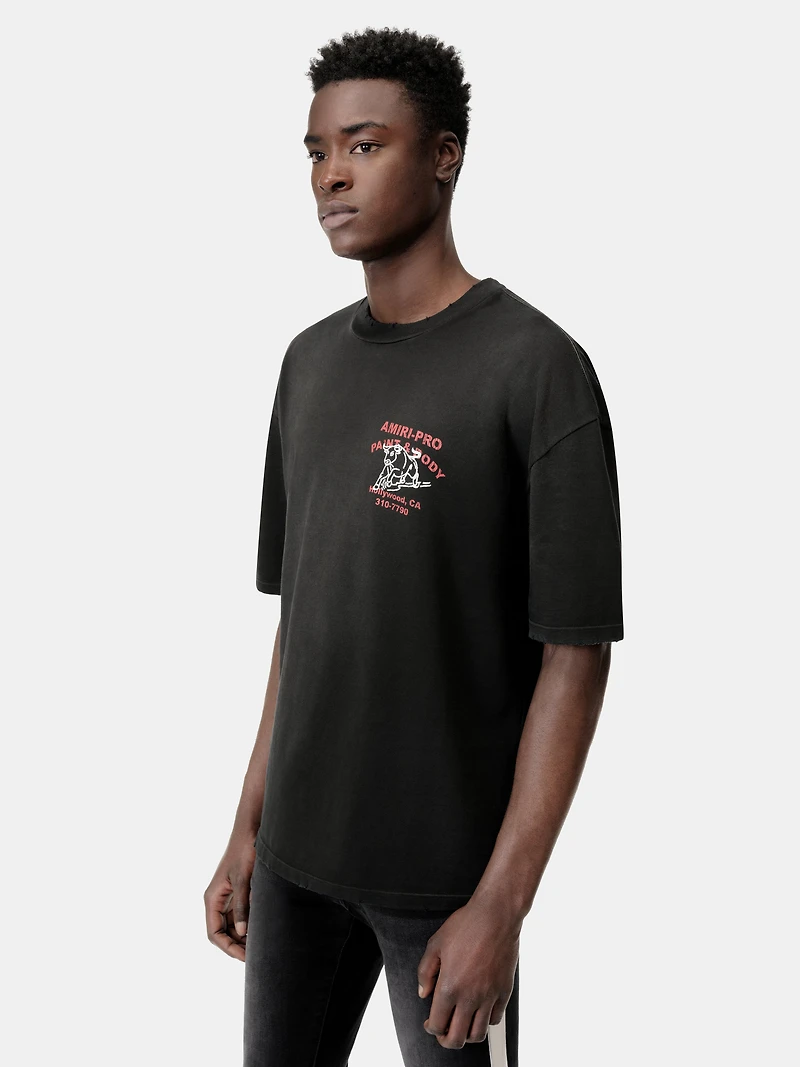 AMIRI BULL OVERSIZED TEE - Black