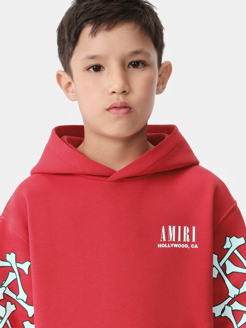 KIDS - KIDS' BONES HOODIE Red
