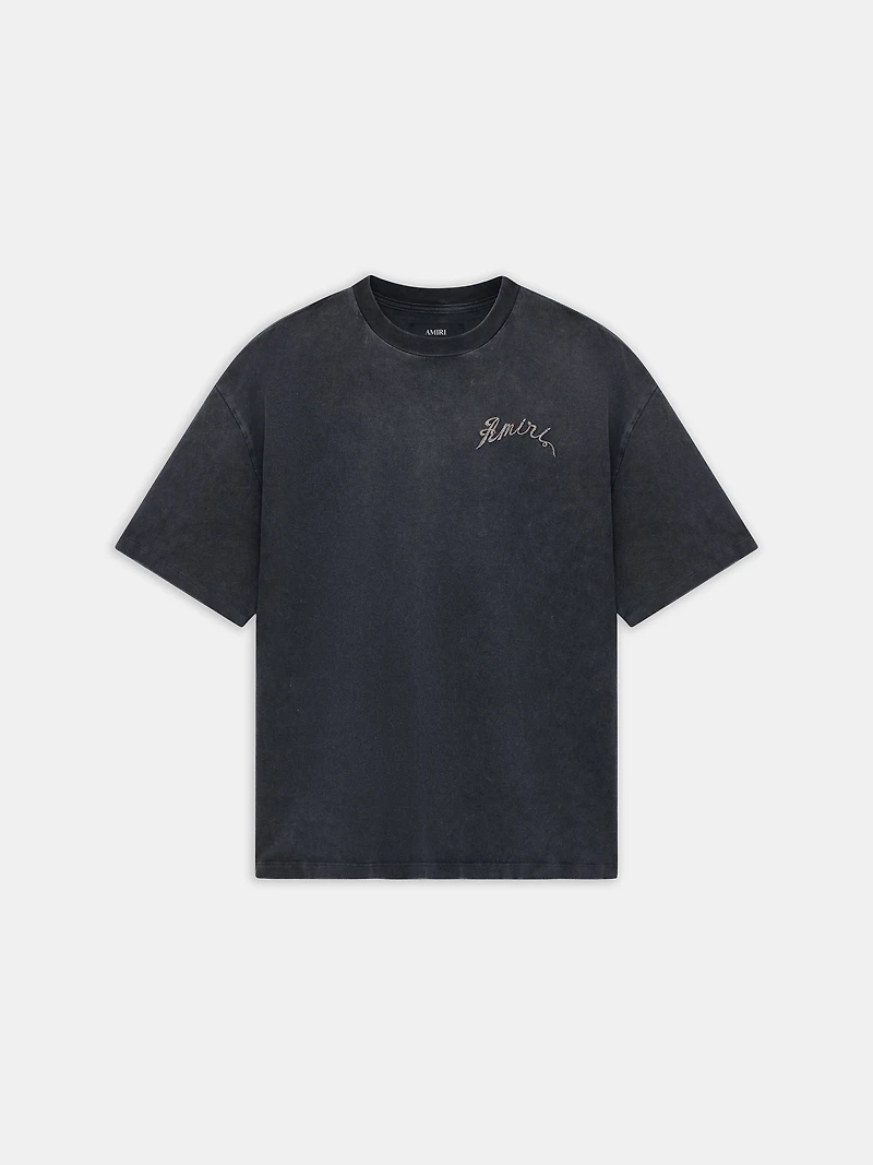 AMIRI DRAGON OVERSIZED TEE - BLACK
