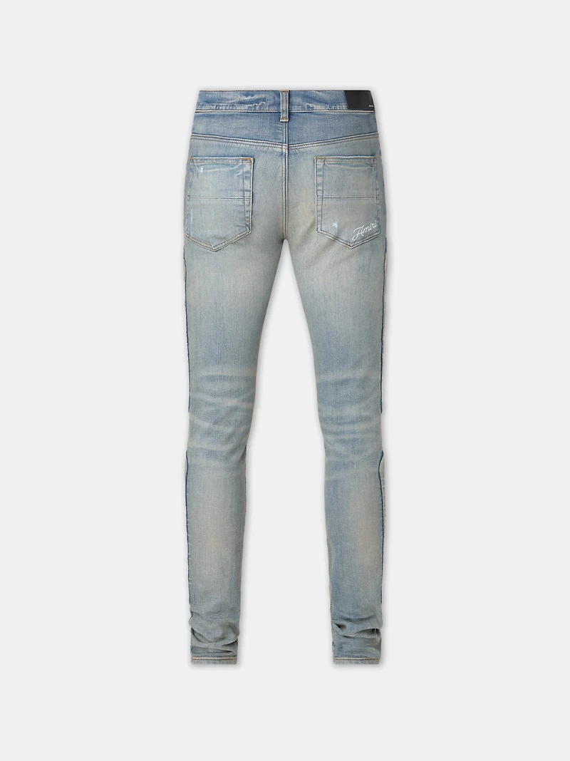 3D BONES SKINNY JEAN - Clay Indigo