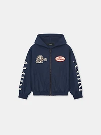 KIDS - KIDS' STATION PATCH WINDBREAKER Midnight Blue