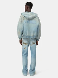 CAMO REPAIR BOOT CUT JEAN - Mist Indigo