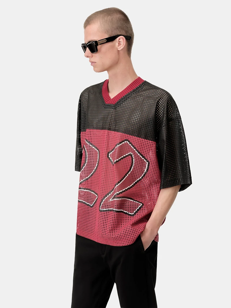 AMIRI 22 OVERSIZED JERSEY - Varsity Red