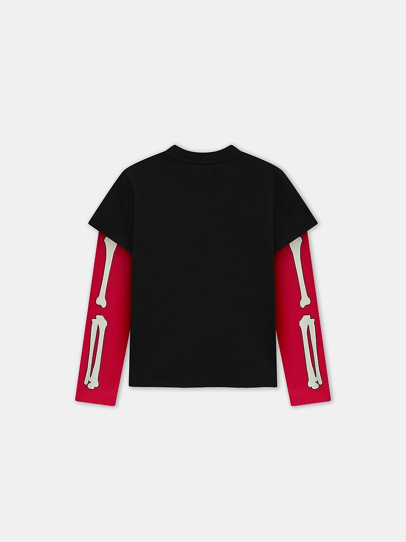 KIDS - KIDS' BONES LONG SLEEVE TEE BLACK
