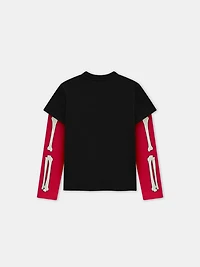 KIDS - KIDS' BONES LONG SLEEVE TEE BLACK