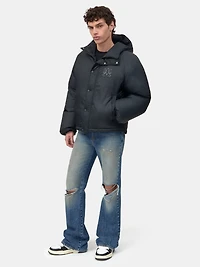 AMIRI HOODED DOWN JACKET - Black