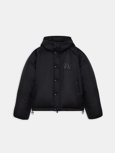 AMIRI HOODED DOWN JACKET - Black