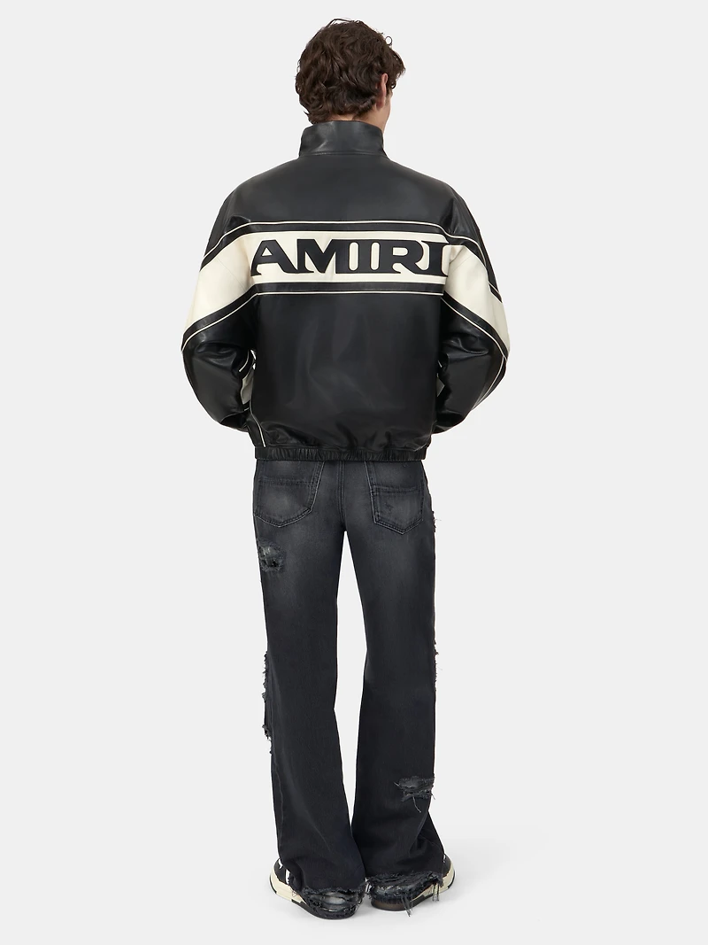 AMIRI SPORT LEATHER JACKET - Black