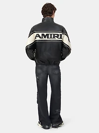 AMIRI SPORT LEATHER JACKET - Black